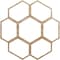 Ekena Millwork Florin Wood Fretwork Pierced Ceiling Medallion, Red Oak, 32"OD x 11 1/4"ID x 3/8"T CMWP32X32X0375FORO - alternate 1